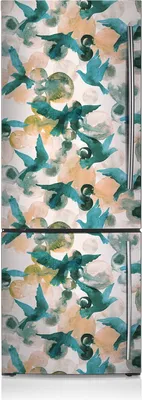Produktbild von Kühlschrankmagnete Kühlschrank Magnetfolie Magnete Küche 70x190 cm - Aquarellvögel.