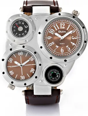 Imagen del producto de Reloj de hombre Aulm HP-9415, movimiento de cuarzo, color café