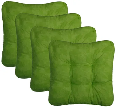 Produktbild von Set aus 4 Dekorativen Sitzkissen 38 x 38 cm - Grün