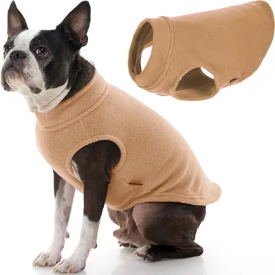 Image de Gooby - Gilet en polaire extensible pour chien - Couleur sable - Taille XL