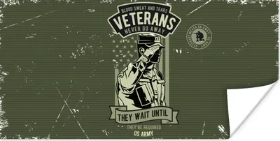 Produktbild von MuchoWow® Poster Jahrgang - Armee - Amerika 80x40 cm - Wanddeko