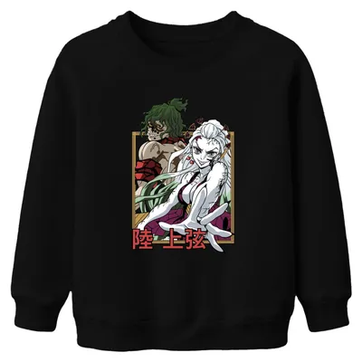 Zdjęcie produktu dla Kimetsu no Yaiba Daki Gyutaro Demons Anime Gift Manga Bluza dziecięca Uni , czarny, 128