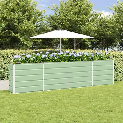 Produktbild von "Schlussverkauf" Pflanzkübel im Garten - 1 pc - Blumenbeet/Gartenbeet - Grün 160x40x75 cm Stahl C13568