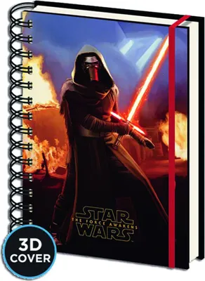 Produktbild von Star Wars Episode 7 Notizbuch 3D Lentikular-Cover Kylo Ren