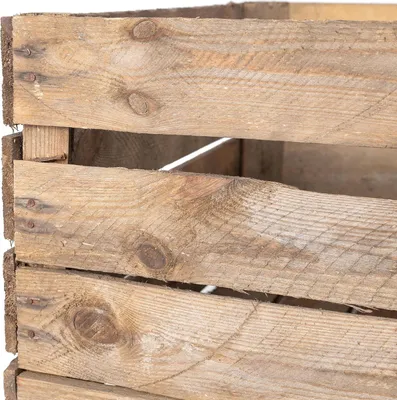Immagine prodotto di Creative Deco Cassetta Vintage 50x40x30cm, Cassetta in Legno Scuro dall’Aspetto , Scatola Porta Oggetti | Contenitori Legno la Raccolta di Frutta