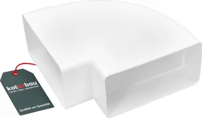 Obrázok produktu pre KOTARBAU® ohybový kus 110x55 mm Horizontálny 90° ohyb potrubia Rohová spojka potrubia