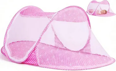 Imagen del producto de Mosquitera para cunas, plegable, transpirable, 1 unidad, para el descanso de bebés