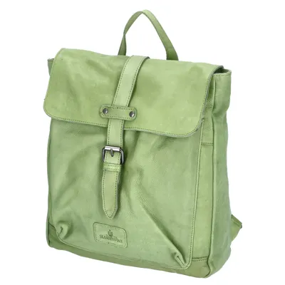 Produktbild von The Skandinavian Brand Damen Leder Rucksack  Green : grün-41 Farbsortierung: grün-41