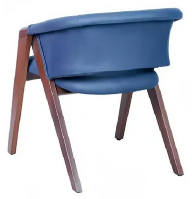 Produktbild von Polsterstuhl Moderne Design Textil Stuhl Blau Esszimmer Luxus Möbel