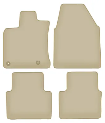 Immagine prodotto di Tappetini in velluto PREMIUM beige compatibili con Nissan Qashqai I J10 (szeroki) (2007-2013, crossover) – con fissaggi – su misura