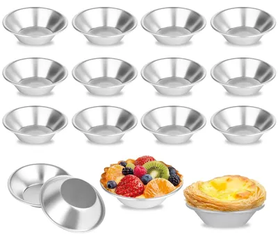 Produktbild von Tartelette Förmchen - Antihaftbeschichtet für Gebäck - 16 Stück - 7,5 x 4 x 2 cm