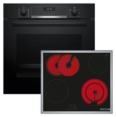 Produktbild von Bosch HBD631CS62 Herdset 71L Eco Clean Direct AutoPilot 3D-Heißluft LCD-Display