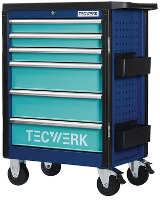 Produktbild von Werkzeugwagen PLUS 2.0 B760xT465xH1030mm 500 kg 6 Schubladen 96-teilig Stahlblech
