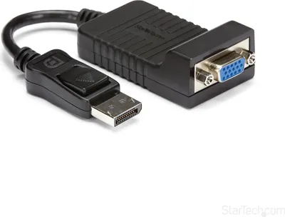 Image de StarTech.com DP2VGA câble vidéo et adaptateur 0,08 m VGA (D-Sub) Noir