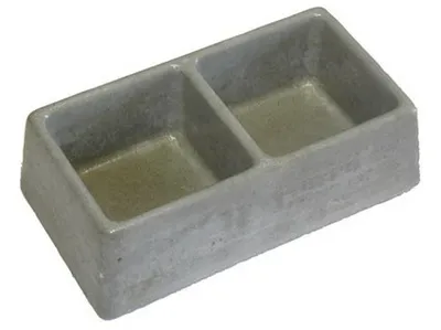 Produktbild von doppelschüssel quadratisch 245x135x75mm Beton (86)