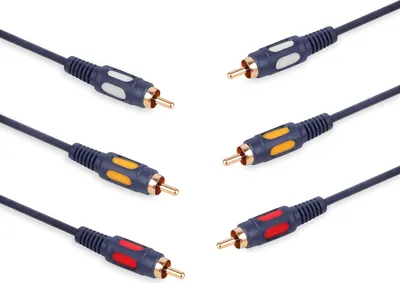 Produktbild von KABEL 3x Cinch (Cinch) Stecker - 3x Cinch (Cinch) Stecker VITALCO 0,5 m