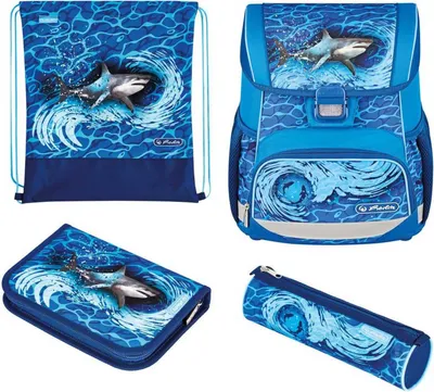 Produktbild von Saszetka Herlitz Loop Plus Blue Shark