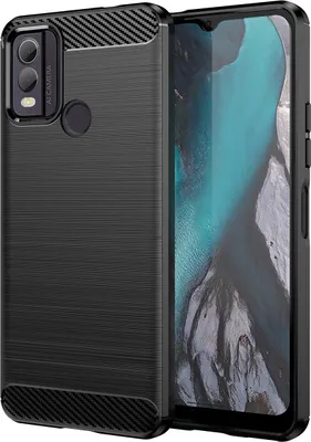 Obrázek produktu pro Pouzdro pro Nokia C22 měkké TPU silikonové, karbonové vlákno, nárazuvzdorné ochranné pouzdro černé