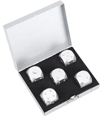 Produktbild von Aluminium Tafelspiel Set 5-teilig Poker Spiel Schokbeständig