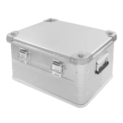 Productafbeelding van campingbox, opbergbox voor de camping, 50 liter, geschikt voor levensmiddelen, kleur: zilver, maximaal draaggewicht: 20 kg