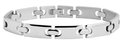 Produktbild von Akzent Gliederarmband aus Edelstahl in silberfarbig
