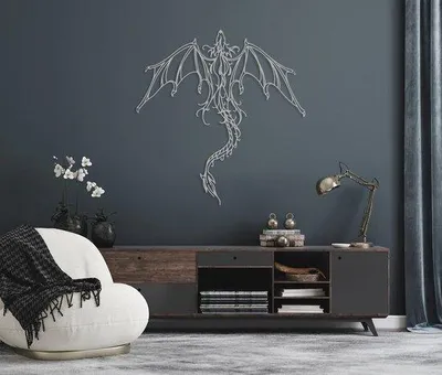Zdjęcie produktu dla Srebrna metalowa dekoracja ścienna 60 x 58 cm