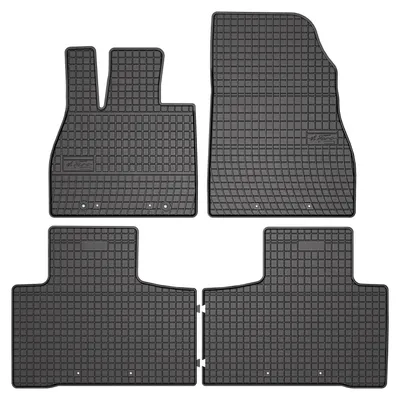 Image de Tapis de sol en caoutchouc pour BYD Sealion 7 2023- (SUV) – 4 pièces, noirs, sur mesure