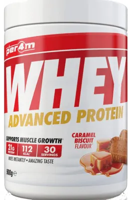 Produktbild von Per4m Whey Advanced Protein (900g) Caramel Biscuit - Eiweiße - Molkenprotein-Mischung