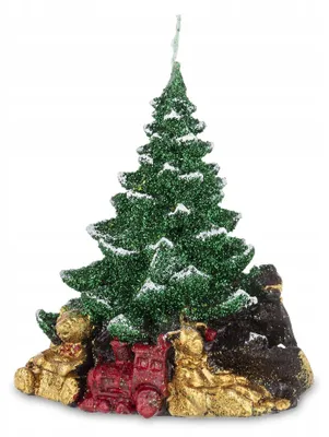 Produktbild von Artpol Grüne Kerzenfigur Weihnachtsbaum Dekorativ Klein