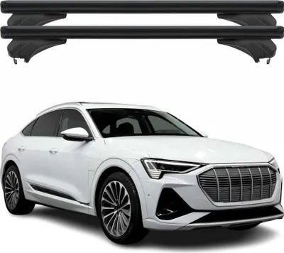Produktbild von Menabo Dachträger Grundtäger für Audi Q8 E-Tron 2022-2025 Aluminium Schwarz 2tlg