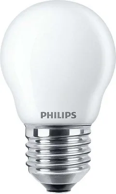 Obrázek produktu pro Philips Matná žárovka typu svíce s tradičním vzhledem 25 W, P45 E27, 2,2 W, 25 W, E27, 250 lm, 15000 h, Teplá bílá