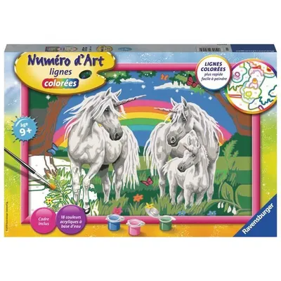 Immagine prodotto di Numero d'arte RAVENSBURGER - Grande - Nella terra degli unicorni