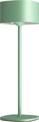 Produktbild von Calex Serino Tischlampe, wiederaufladbar, kabellos, dimmbar, warmweißes Licht, wasserdicht, Aluminium, Grün