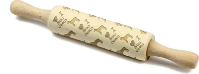 Produktbild von Cane Corso, Italienischer Corso-Hund, Cane di Macellaio - kleiner Nudelholz mit Hund, Teigrolle mit Mustern, Gadget für Keramiker der Marke Art-Dog