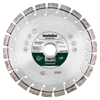 Produktbild von Metabo Diamanttrennscheibe 180x22,23mm, UP, Universal professional