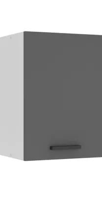 Produktbild von Belini Hängeschrank Küche, Küchenschränke SG. Breite 40 cm. Oberschrank mit 1 Tür, Küchenhängeschränke, Wandschrank Hängend, Silber matt