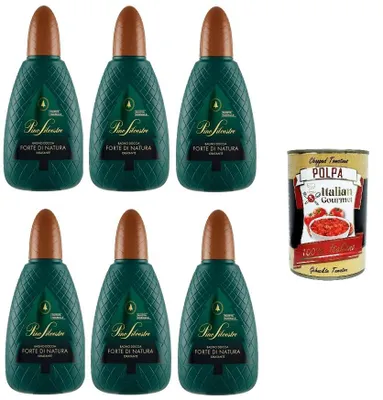 Produktbild von 6x Pino Silvestre Feuchtigkeitsspendendes Duschgel 750 ml + Italian Gourmet polpa 400g