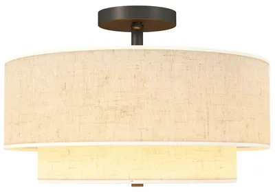 Produktbild von HOMCOM Deckenleuchte, Deckenlampe Hängend mit 3 x E14 Fassung Creme