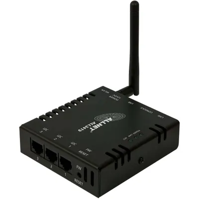 Produktbild von ALLNET ALL3419, Schwarz, Metall, CE, Verkabelt & Kabellos, Schnelles Ethernet, 802.11b, 802.11g, Wi-Fi 4 (802.11n)