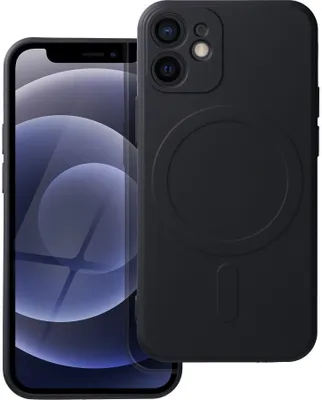 Obrázok produktu pre Puzdro vhodné pre iPhone 12 MINI Silicone Mag Cover kompatibilné s MagSafe, čierne