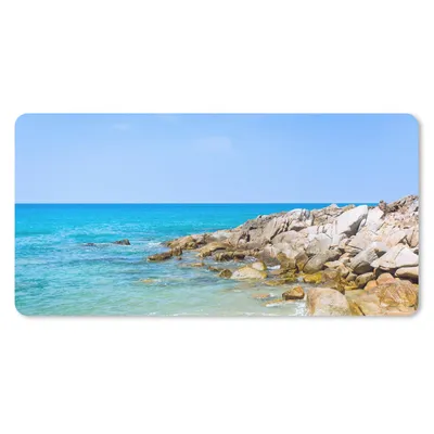 Produktbild von MuchoWow® Mauspad Mousepad Strand - Meer - Tropisch - Sommer 60x30 cm - Mousepads - Maus Mat - Pad - Mausunterlage - Nachhaltig
