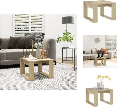 Obrázok produktu pre vidaXL Bočný stolík Sonoma dub 50x50x35 cm materiál na báze dreva - Bočné stolíky