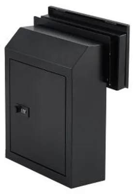Produktbild von Paketbriefkasten Wandbriefkasten mit Schloss 14*6*14 Schwarz