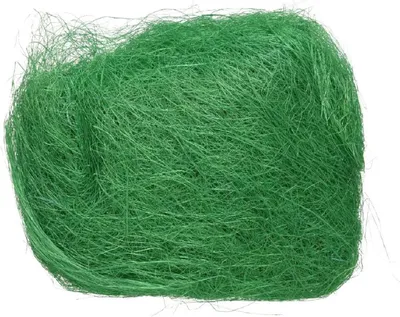 Produktbild von Dekoration Gras Sisal Ostern L.14cm W.5cm H.18cm grün