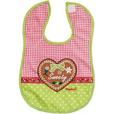 Produktbild von PLAYSHOES Klett-Lätzchen Landhaus, pink/grün