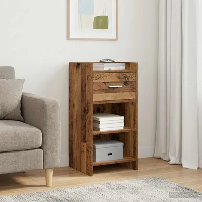 Zdjęcie produktu dla Komoda vidaXL z drewna postarzanego 40 x 36 x 80 cm z płyt drewnopochodnych