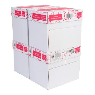 Productafbeelding van Premium printerpapier, DIN A4 – 10.000 vel – Wit universeel kopieerpapier - CIE Wit 160 – Ideaal voor kantoor en thuis (4 dozen | 10.000 vel)