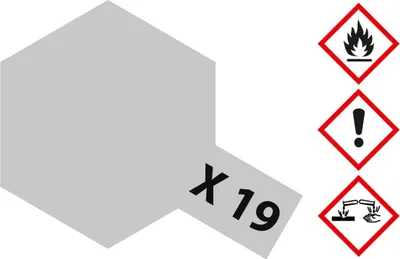 Produktbild von X-19 Rauch seidenmatt - 23ml Acrylstreichfarbe wasserlöslich Tamiya 300081019