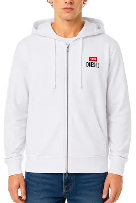 Produktbild von Diesel Herren S-GINN-HOOD-ZIP 250208 OFF Sweatjacke Kapuzenjacke Weiß