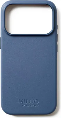 Immagine prodotto di Custodia per iPhone 17 Pro, Mujjo Custodia in pelle per MagSafe, Blu